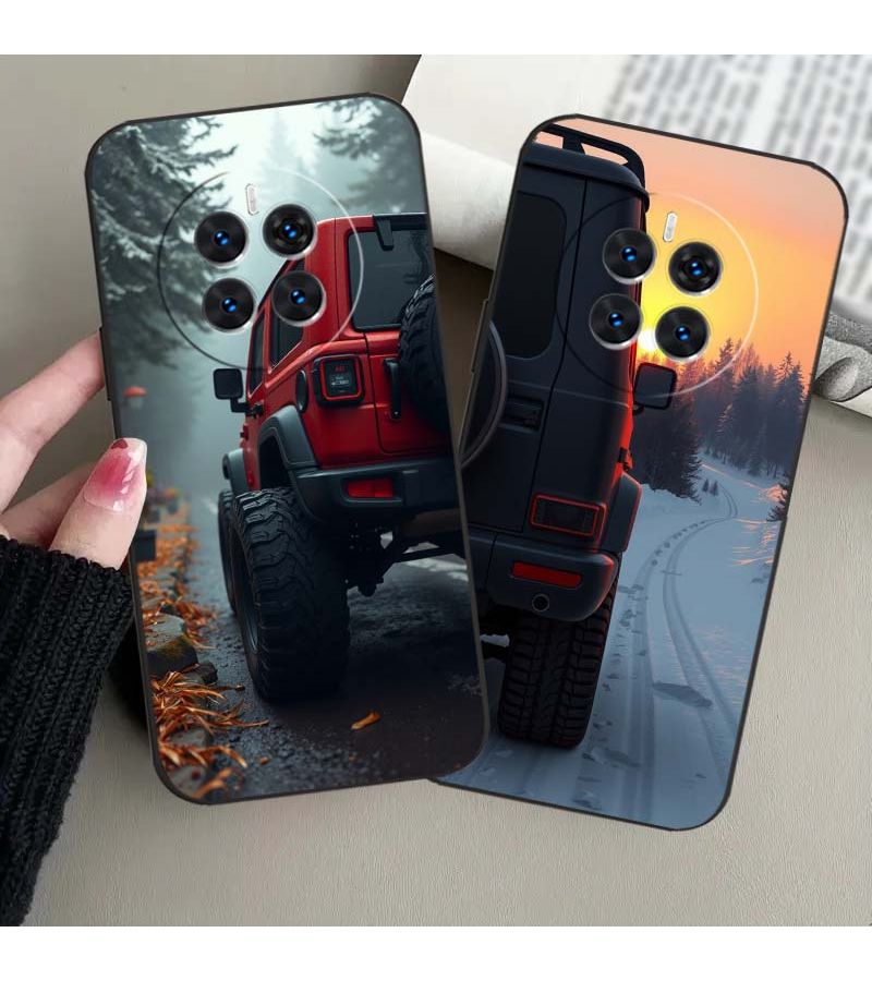 Mixed Color 1 Off Road Vehicle Winter Forest Phone Case Suitable For Huawei Honor Magic 8 7 6 5 4 3 Lite Pro Plus Pro 5G Ultimate Protective Soft Straight Edge Black Shell Gifts Cover For Magic5 Pro - Image 1