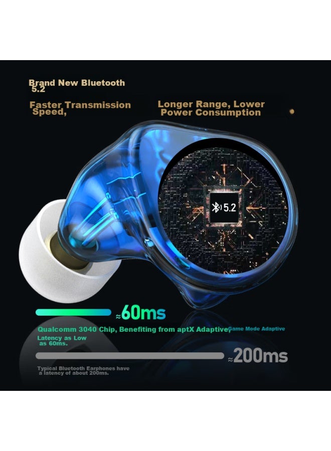 Newmine R9 Upgraded Bluetooth Earphones, In-ear Dynamic Driver Headphones, Sports True Wireless, Four-unit Loop Driver, Audiophile Dynamic Hifi, Compatible With Apple And Huawei, Black - Image 3