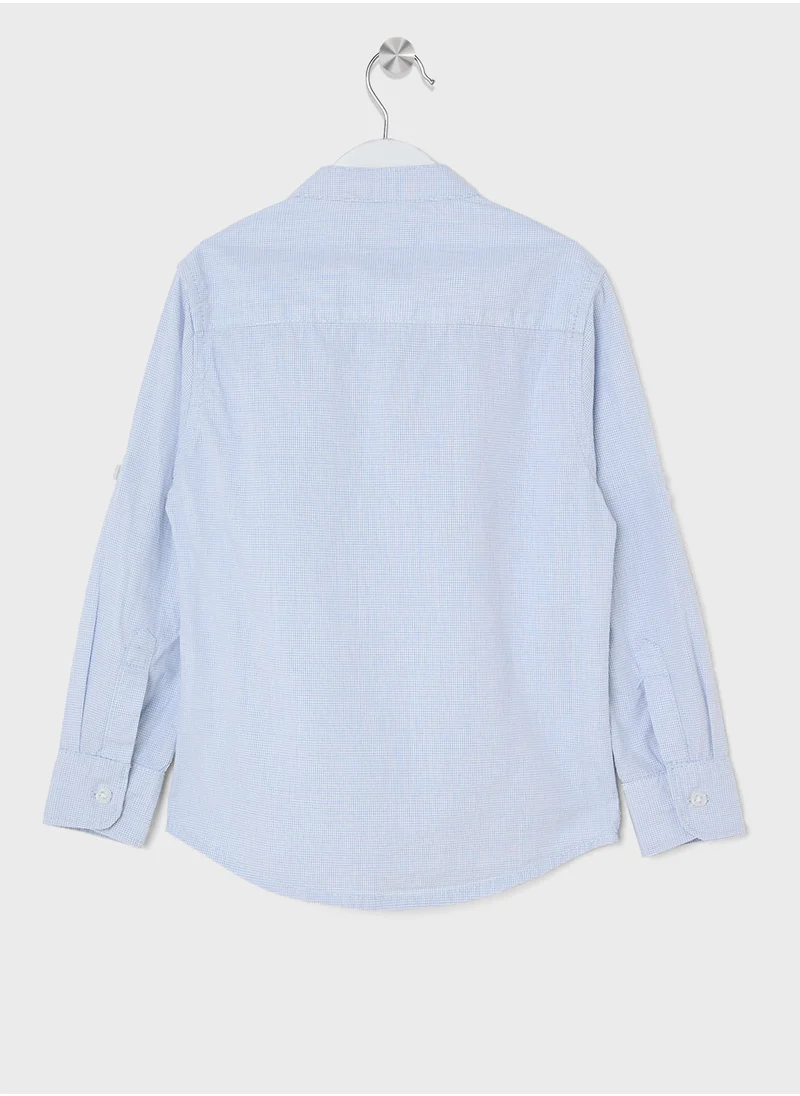 ريبلز مع نمشي BOYS FULL SLEEVE SHIRT