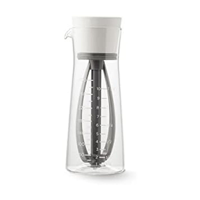 Chef'n Salad Dressing Mixer, Baking White/Vintage Indigo - Image 1