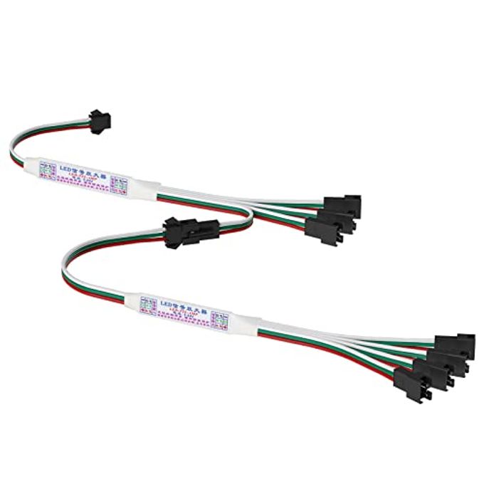 BTF-LIGHTING WS2812B WS2811 SM16703 SK6812 WS2814 IC etc 3Pin RGB TTL Amplifier 1 to 4 Support 3PIN Addressable LED Strip,Fairy String,Matrix Panel,Module etc DC5V DC12V DC24V - Image 3