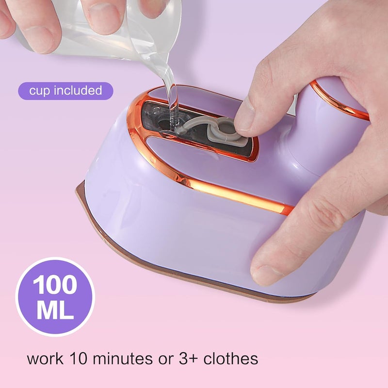 LMTNNB Travel Steam Iron for Clothes, Portable Mini Handheld Light Steamer, 180° Rotation, Ironing Iron-2 in 1, Dormitory Essentials, Garment Hand Multi-Directional Applicable Steamer - Image 5