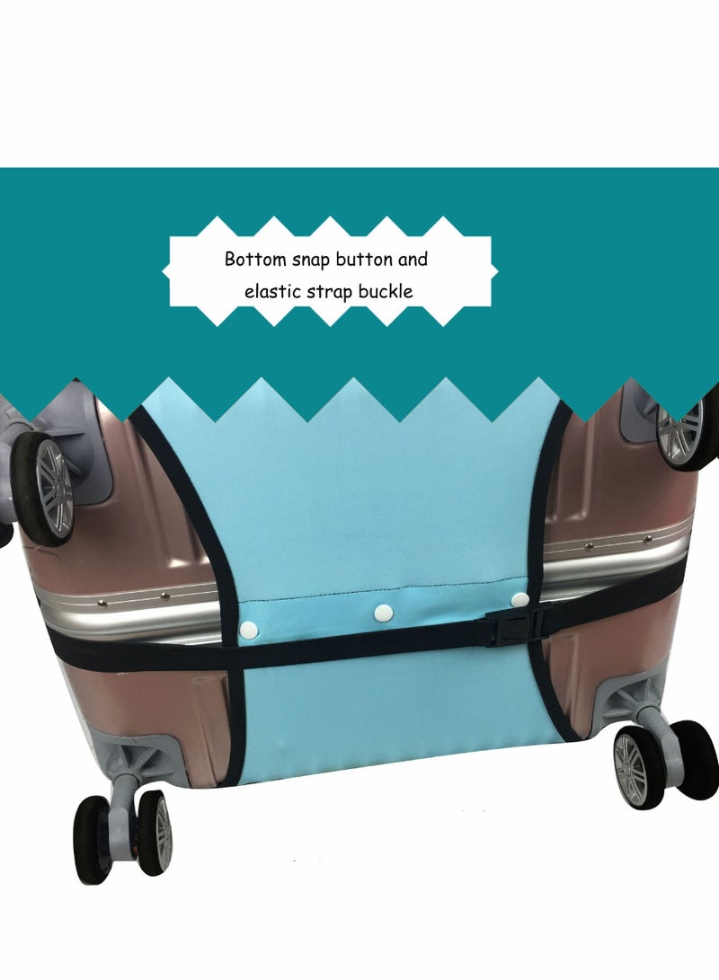 KASTWAVE Travel Luggage Cover Protector Fits 25-28 Inch, Washable Dustproof Anti-Scratch Suitcase Anti-scratch Spandex Baggage Covers - Image 5