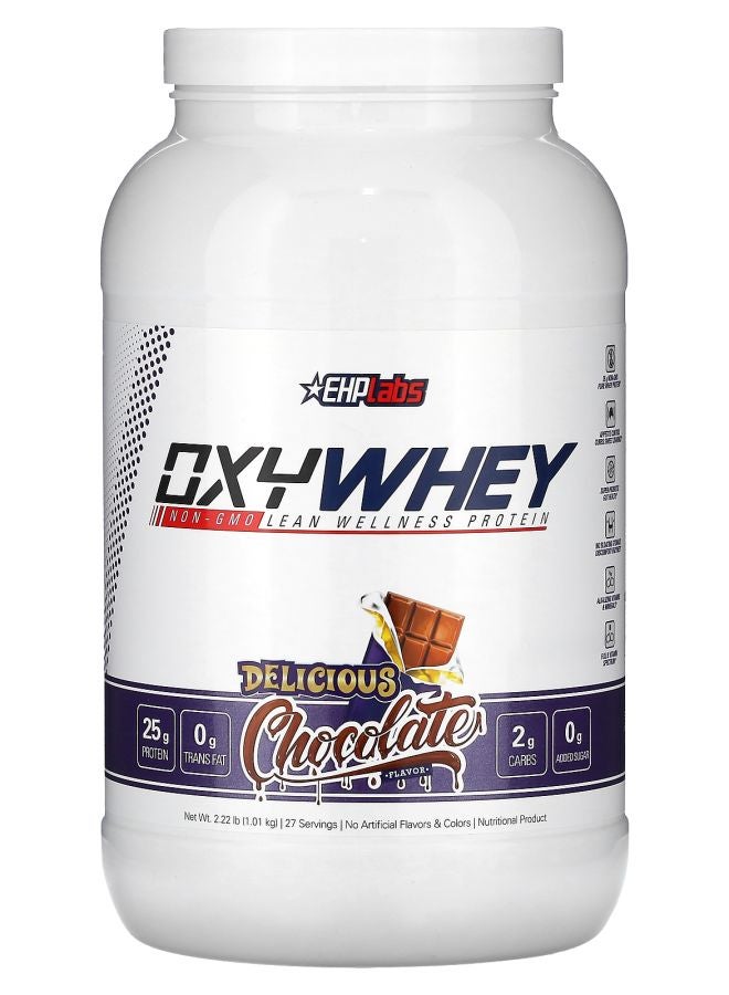 EHPLabs OxyWhey Lean Wellness Protein Delicious Chocolate 2.22 lb (1.01 kg) - Image 1