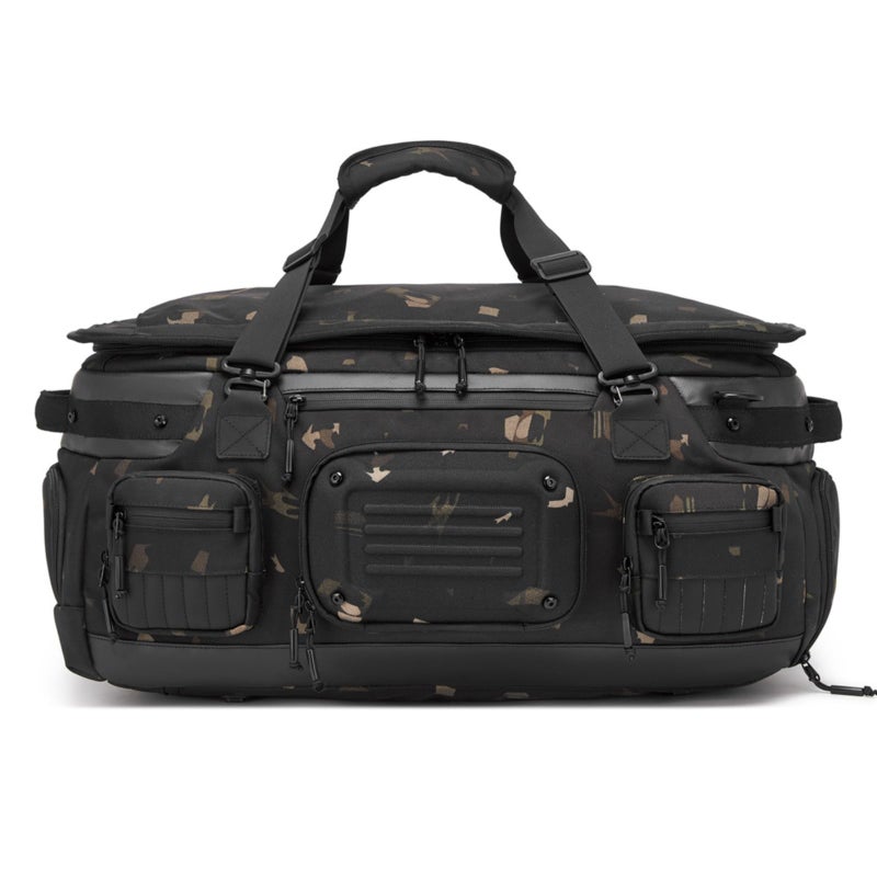 OZUKO Waterproof Travel Duffel Backpack for Gym Weekender and Travel Use with 2 in 1 Design 52L Large Capacity, Camo, 9904 - Image 1