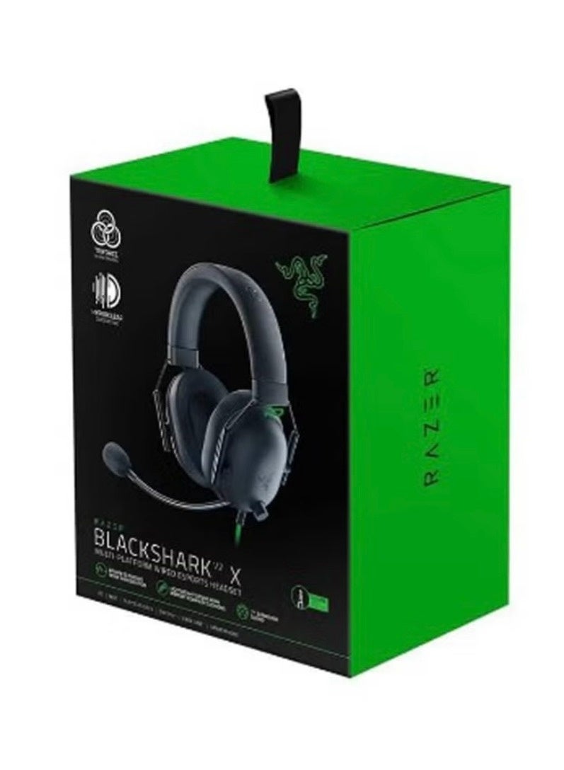 ريزر Razer BlackShark V2 X سماعات الألعاب: 7.1 ستيريو المحيطة ، محرك 50 ملم ، وسادة رغوة الذاكرة ، للكمبيوتر الشخصي ، PS4 ، PS5 ، Switch ، Xbox One ، Xbox Series X | S ، المحمول ، مقبس صوت 3.5 ملم ، الأسود الكلاسيكي - Image 3