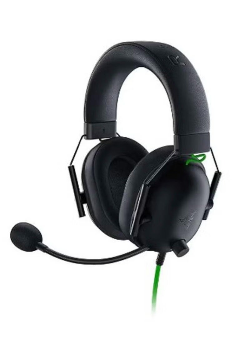 ريزر Razer BlackShark V2 X سماعات الألعاب: 7.1 ستيريو المحيطة ، محرك 50 ملم ، وسادة رغوة الذاكرة ، للكمبيوتر الشخصي ، PS4 ، PS5 ، Switch ، Xbox One ، Xbox Series X | S ، المحمول ، مقبس صوت 3.5 ملم ، الأسود الكلاسيكي - Image 1
