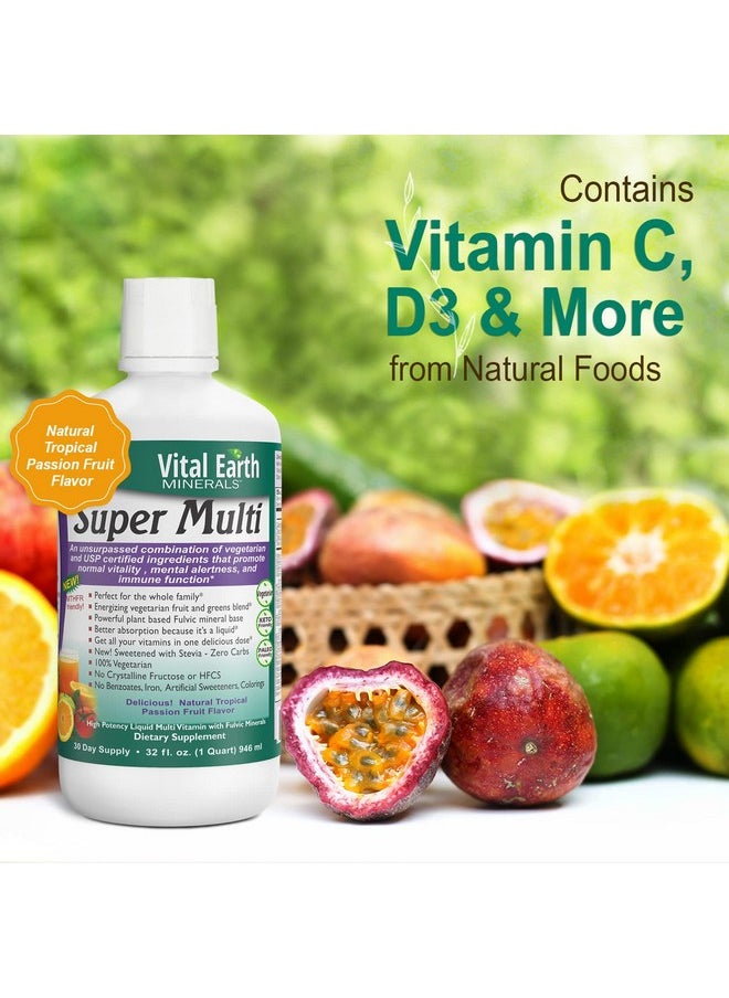 فيتال إيرث مينيرالز Vital Earth Minerals Super Multi - فيتامينات متعددة سائلة للنساء والرجال والأطفال، فيتامينات سائلة بحمض الفولفيك لتحسين الامتصاص، ودعم MTHFR، 32 أونصة + 1 أونصة كوب  - Image 5