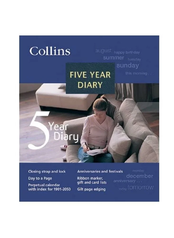 Collins Collins Five Year Diary - Black