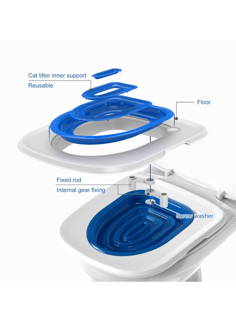 40x40x3.5cm ABS Pet Toilet Trainer Puppy Cat Toilet Litter Trainer Cats Cleaning Training Toilet Supplies - Image 3