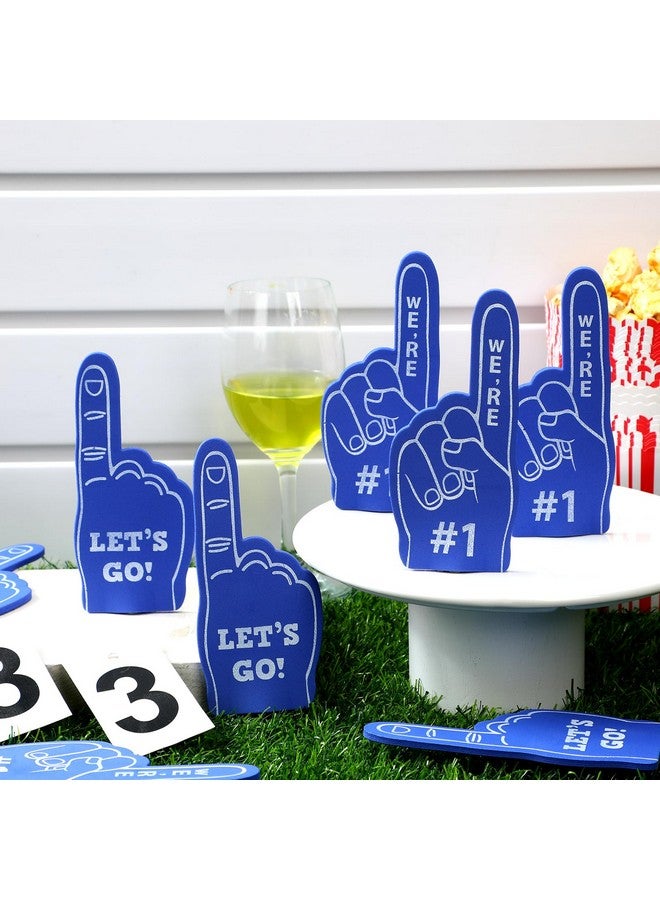 Sinmoe 24 Pcs Mini Foam Finger Baseball Fan Mini Foam Finger, We're #1 Sports Themed Party Supplies for Baseball Hockey Football Basketball Events Team Gifts(Dark Blue) - Image 4