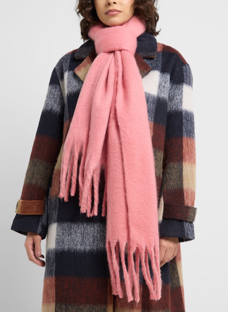 ELLA Tassel Detail Winter Long Scarf  - Image 3