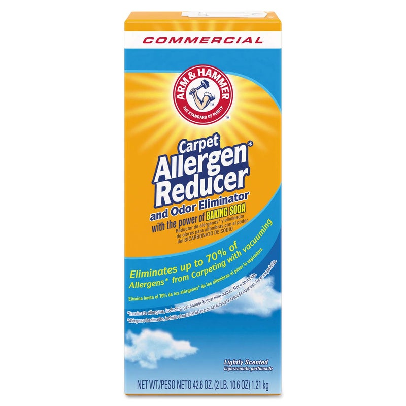 Arm & Hammer 3320084113 Carpet & Room Allergen Reducer & Odor Eliminator, 42.6oz Shaker Box - Image 1