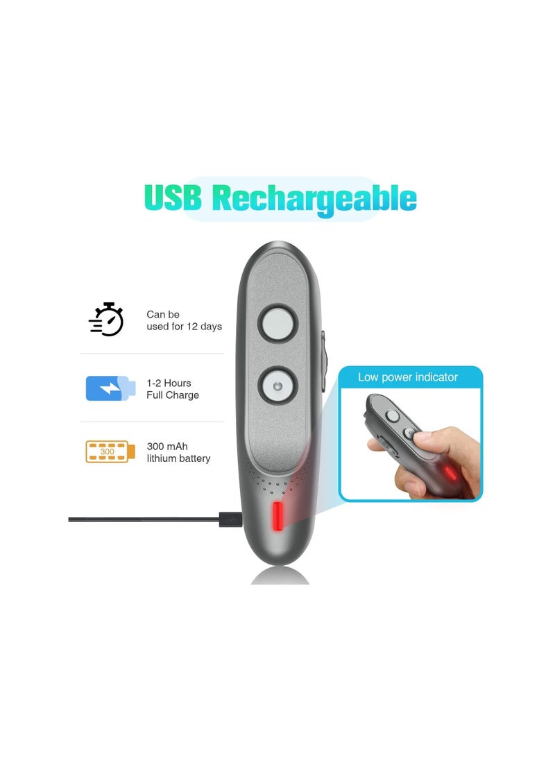 Rechargeable Ultrasonic Dog Bark Deterrent Device, 3 Frequency No Bark Control with 16.5 Ft Range, Effective Dog Whistle to Stop Barking During Outdoor Walks.