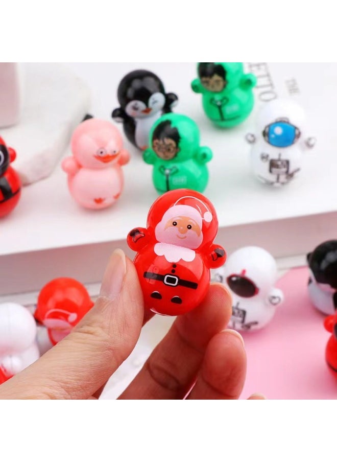 Shake The Sound Of The Same Paragraph Tumbler Toy Astronaut Desktop Ornaments Toy Kindergarten To Push Small Gifts Take-out Gifts-Specifications:Lucky Cat Tumbler  - Image 5
