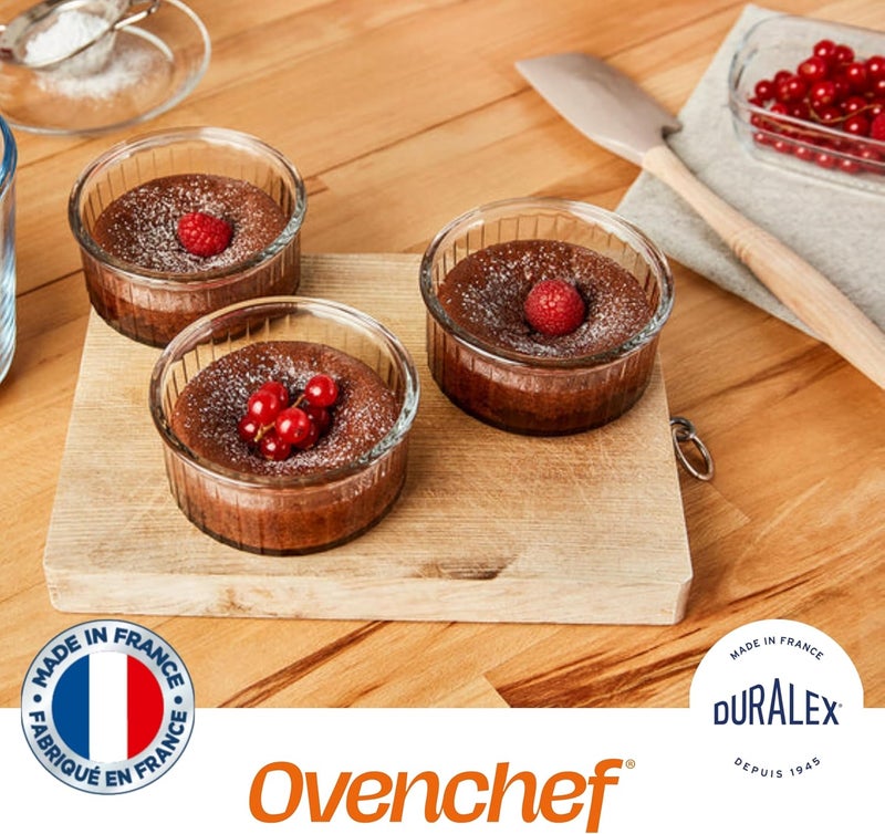 دوراليكس Tempered Glass Ovenchef Clear Ramekin 8.5 Cm 4 Pcs 130 Ml (6008Ac/4) - Image 3