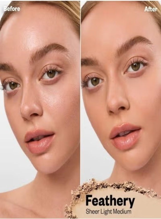 كوساس بودرة كوساس كلاود سيت المخبوزة الخالية من التلك لتثبيت وتنعيم البشرة، خفيفة - متوسطة - 9.5 جم - خفيفة الوزن، ذات لمسة نهائية شفافة - Image 2