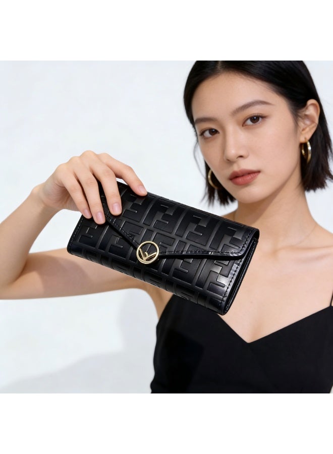 Fendi Exquisite high-end wallet, ultra-thin, anti-magnetic, multiple card slots, business card holder, convenient for ID storage, suitable for both men and women - Image 2