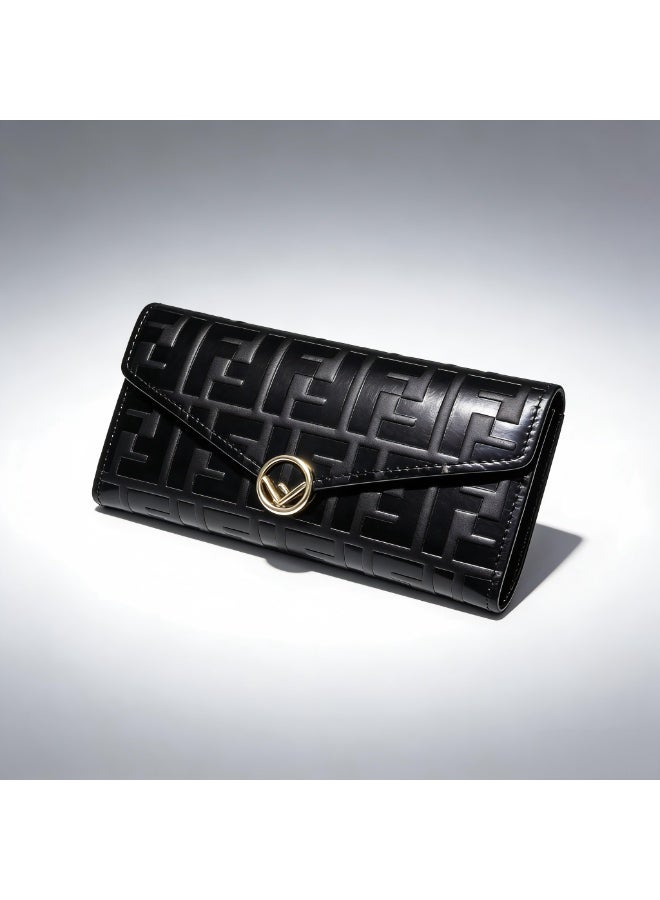 Fendi Exquisite high-end wallet, ultra-thin, anti-magnetic, multiple card slots, business card holder, convenient for ID storage, suitable for both men and women - Image 1