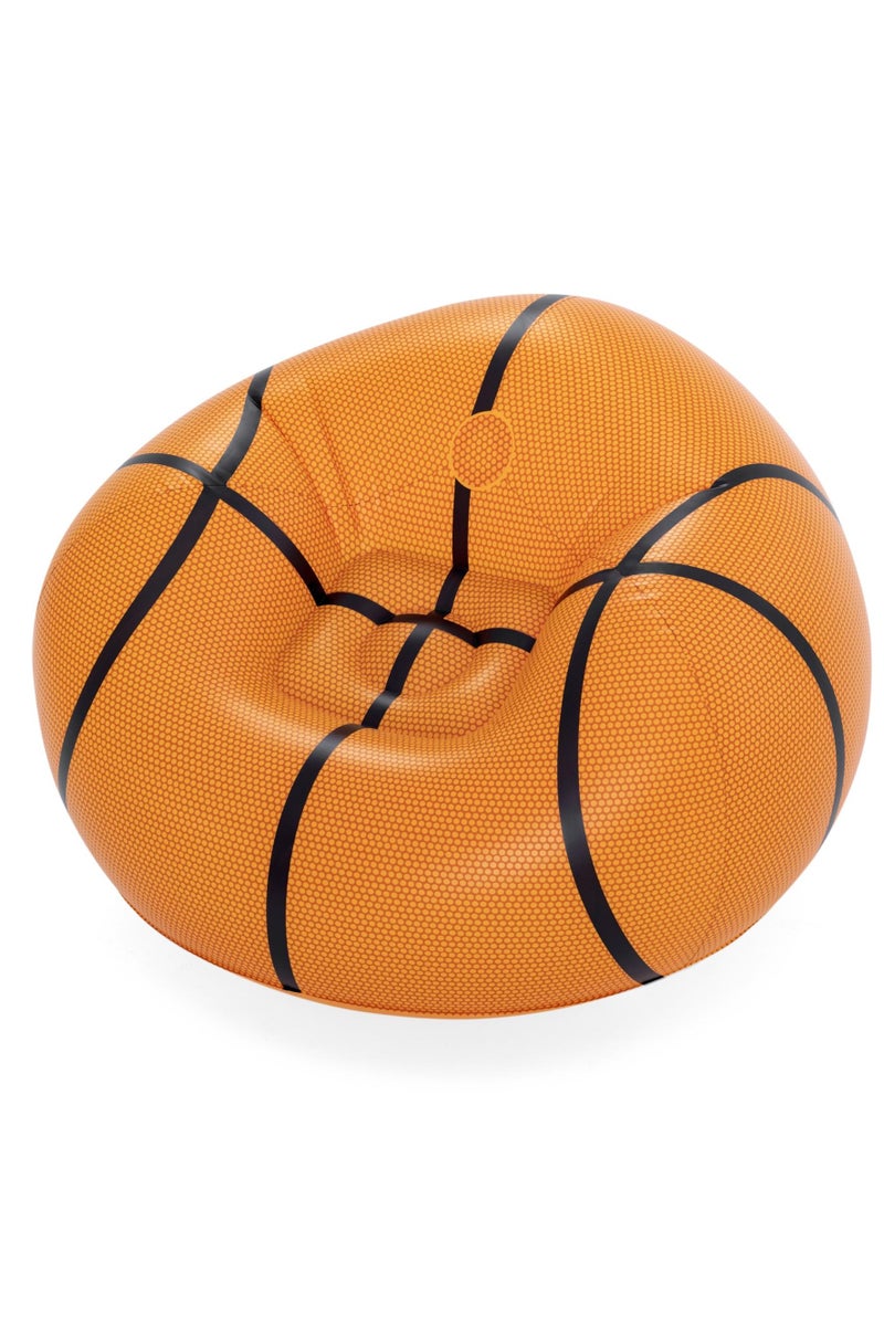 Bestway Bestway Basketball Design Air Chair 114x112x66cm | Kids chair | Kiddie Lounge | Inflatable Chair for Indoor & Outdoor  - Image 1