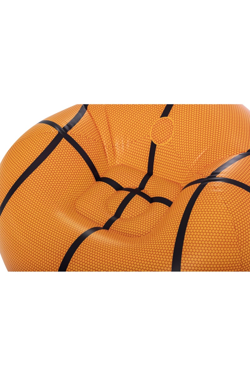 Bestway Bestway Basketball Design Air Chair 114x112x66cm | Kids chair | Kiddie Lounge | Inflatable Chair for Indoor & Outdoor  - Image 4