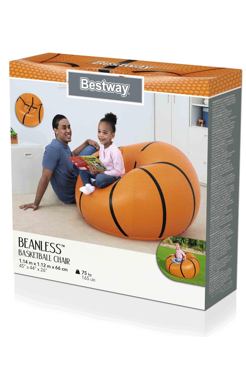 Bestway Bestway Basketball Design Air Chair 114x112x66cm | Kids chair | Kiddie Lounge | Inflatable Chair for Indoor & Outdoor  - Image 5