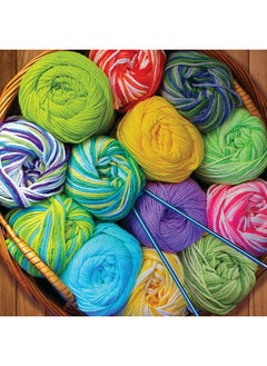 Springbok Springbok's 500 Piece Jigsaw Puzzle Colorful Yarn - Made in USA  - Image 1