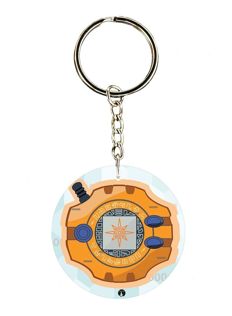 Anime Digimon Double Side Printed Keychain