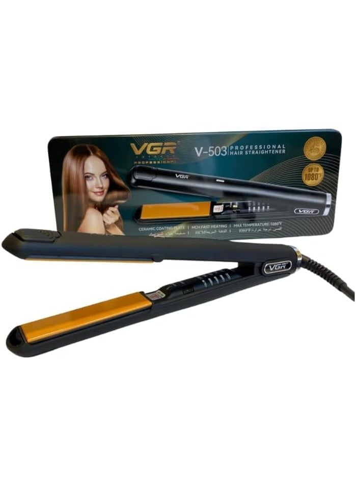 The V-503 hair straightener is suitable for all hair types, with a practical and easy-to-use design for everyday use at home. - Image 1