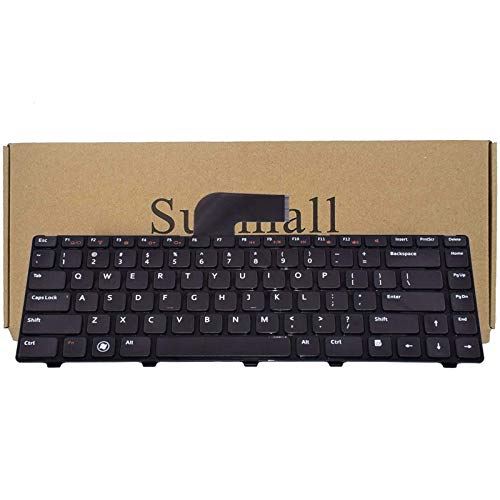 SUNMALL Keyboard Replacement with Frame Compatible with Dell Inspiron 14R N4110 N4120 M4110 N4050 N5040 N5050 M5040 M5050, VOSTRO 1440 1445 1450 1550 2420 2520 3350 3450 3460 3550 3555 3560 - Image 1