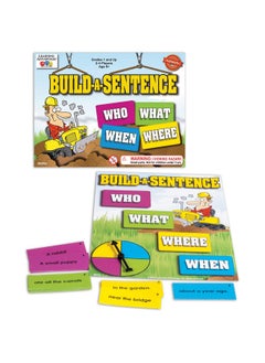 Learning Advantage LEARNING ADVANTAGE-6002 Build-A-Sentence - Learning Games for Kids - Sentence Building and Literacy Game - Homeschool Supplies  - Image 1