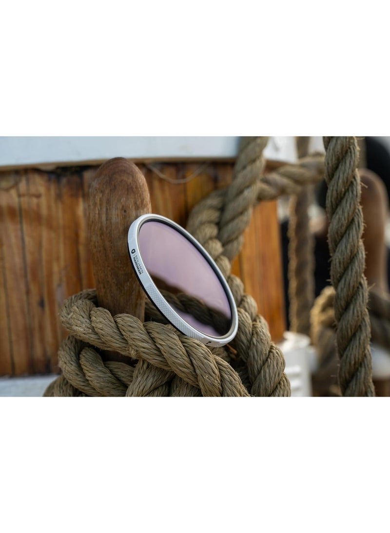 PolarPro Arctic CP 82mm Camera Filter – Benjamin Hardman Series, 45% High Transmission Circular Polarizer, Chroma Polarization Technology, 110° Short-Throw Rotation, Weather-Sealed Aluminum Frame, For Landscape & Extreme Cold Conditions - Image 3
