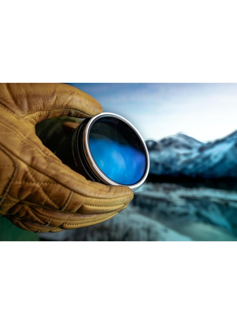 PolarPro Arctic CP 82mm Camera Filter – Benjamin Hardman Series, 45% High Transmission Circular Polarizer, Chroma Polarization Technology, 110° Short-Throw Rotation, Weather-Sealed Aluminum Frame, For Landscape & Extreme Cold Conditions - Image 2