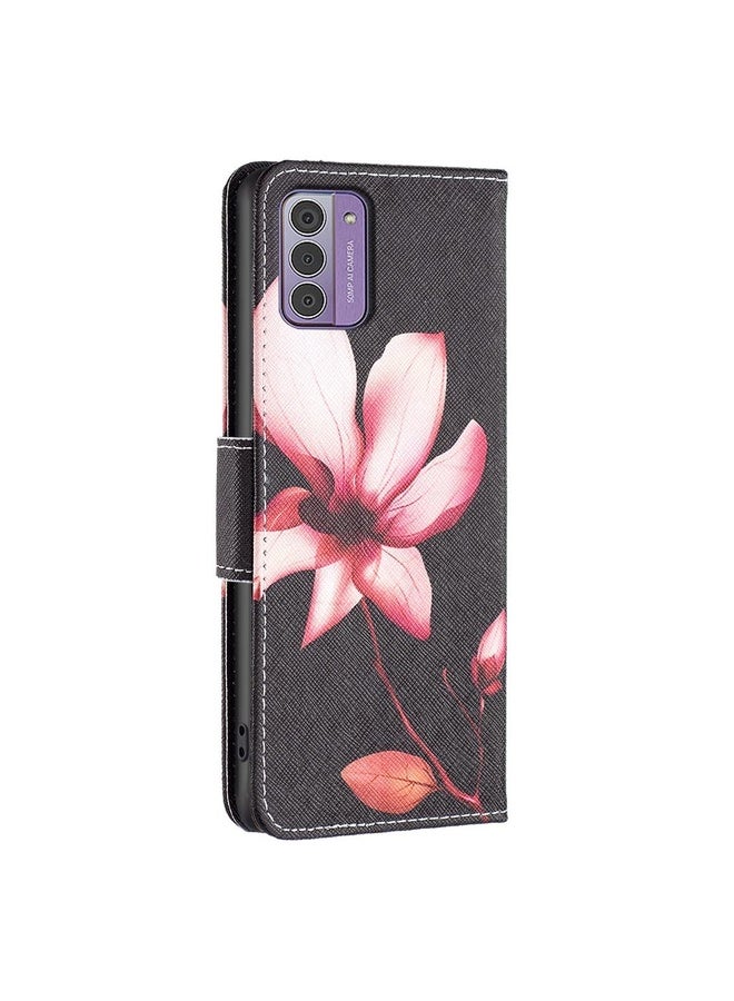 HuHa Case Cover For Nokia G42/G310 Colored Drawing Leather Phone Case(Lotus)  - Image 3