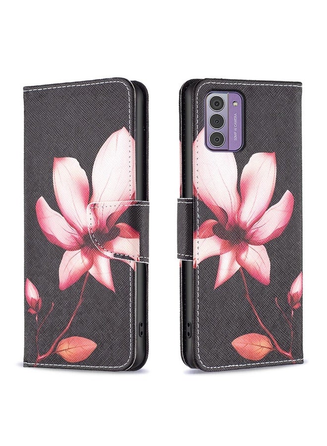 HuHa Case Cover For Nokia G42/G310 Colored Drawing Leather Phone Case(Lotus)  - Image 1