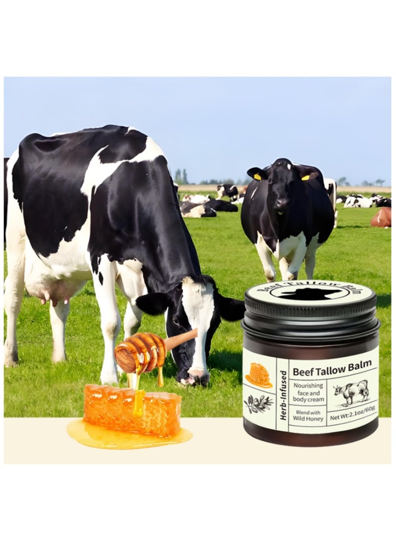 VICTORIA ANNA Beef tallow balm fat moisturizing cream, deep nourishment, long-lasting water retention, suitable for any skin type, can be used for the whole body - Image 5
