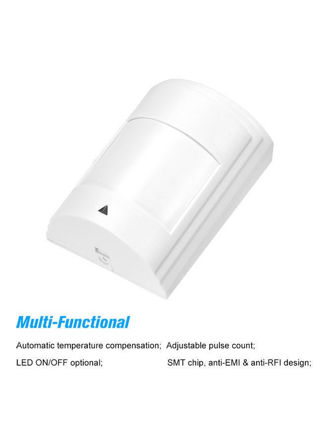 NIBEMINENT 2-Piece Wired PIR Motion Sensor Alarm System White - Image 4