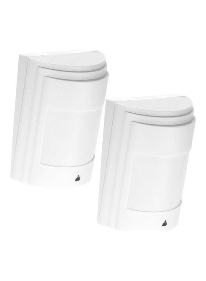 NIBEMINENT 2-Piece Wired PIR Motion Sensor Alarm System White - Image 3