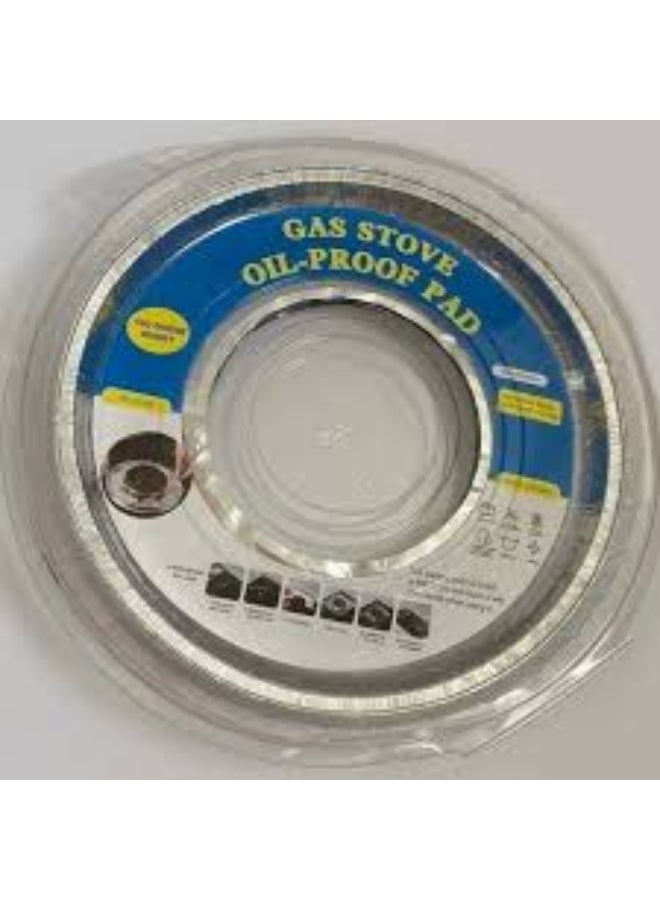 Premium Round Aluminum Foil Gas Stove Burner Covers (10 Pcs) | Disposable & Heavy-Duty | Keep Your Stovetop Clean & Reduce Scrubbing - Image 2