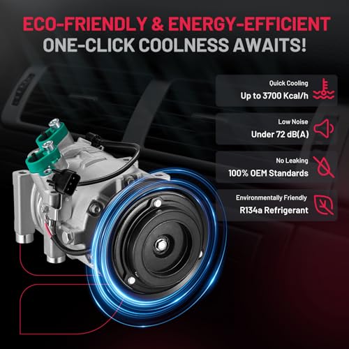 BDFHYK Air Conditioning A/C Compressor with Clutch Compatible with Kia Sportage 2011-2016, Compatible with Hyundai Tucson 2010-2015 L4 2.0L 2.4L, Replace# 178305 - Image 4