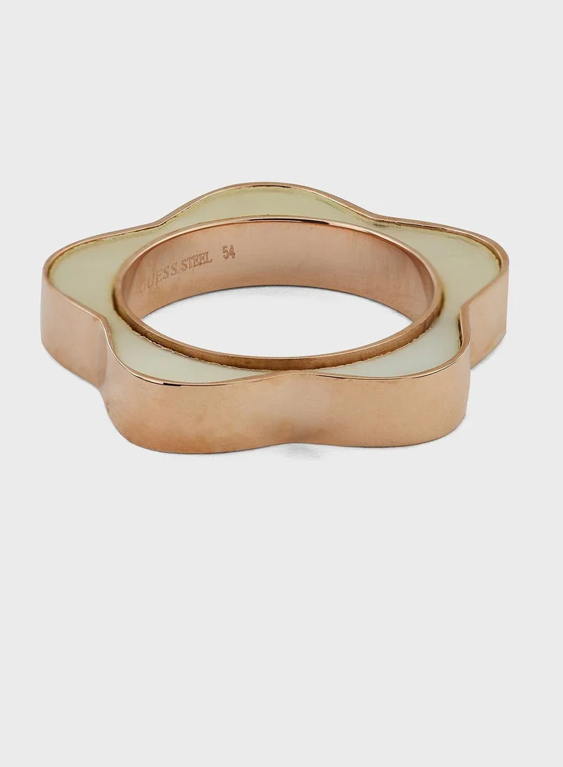 GUESS Flower Band Ring