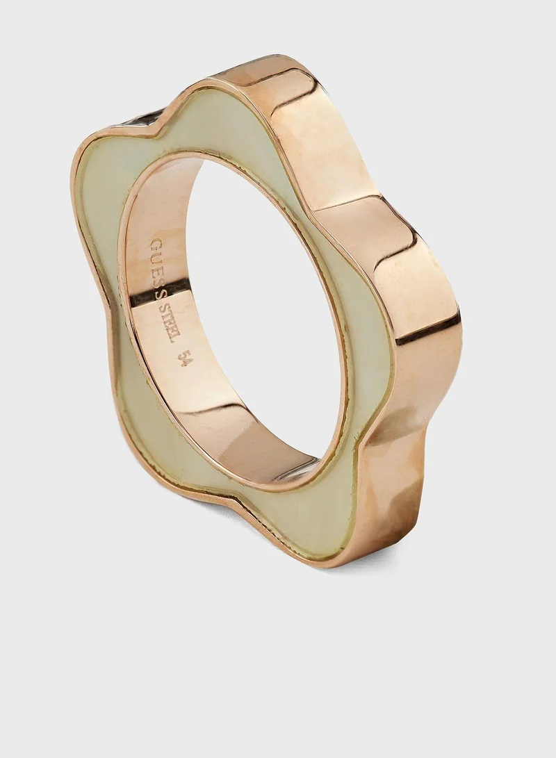 GUESS Flower Band Ring