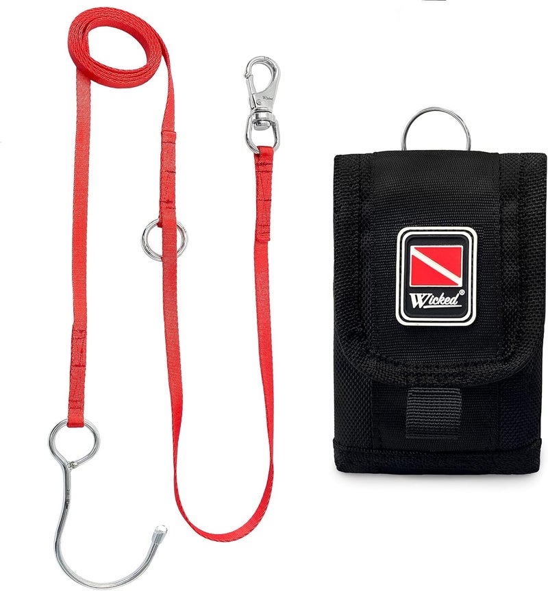 WICKED Scuba 316 Stainless Steel Multipoint Reef Hook 4-6 Ft. Length - Image 1