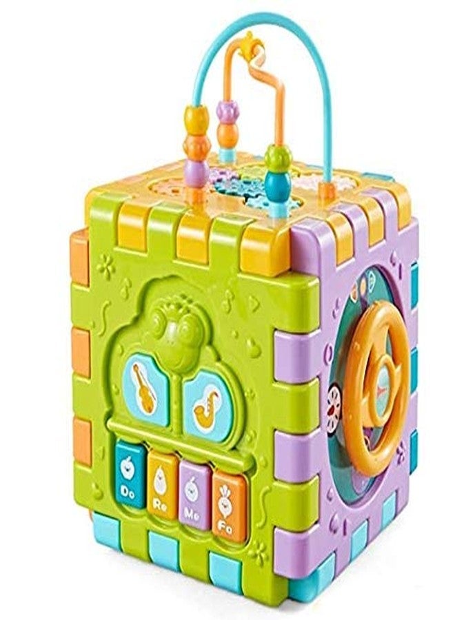 PANSHUB Water-Based Paint Toy Activity Cube Multipurpose Play Centre for Toddlers and Kids, Skill Improvement Educational Game Toys,Learner Cube Multicolored. - Image 1