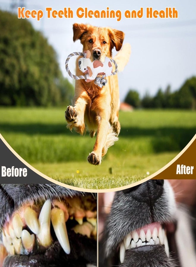 TINEPRY Dog Toys for Large Dogs Aggressive chewers, Puppy Toys with Crinkle Paper, Plush Squeaky Tug of War Chew Toy - Image 3