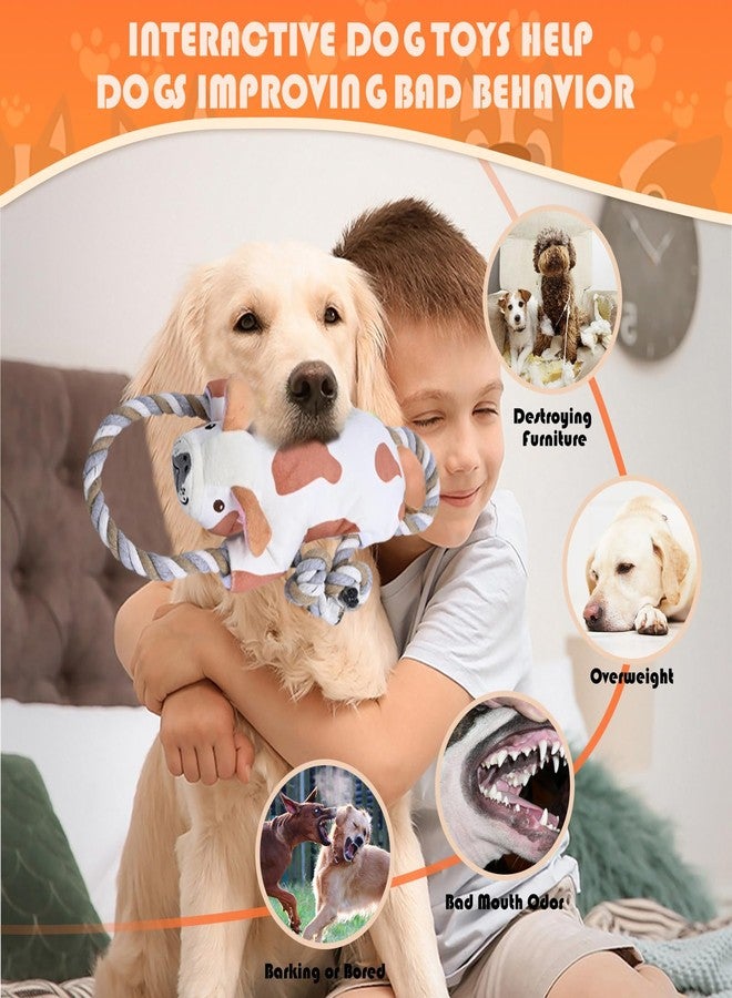 TINEPRY Dog Toys for Large Dogs Aggressive chewers, Puppy Toys with Crinkle Paper, Plush Squeaky Tug of War Chew Toy - Image 4
