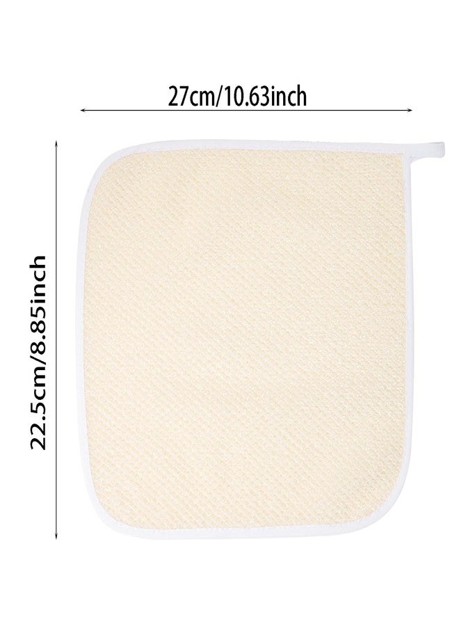 Sucrain 5 Pacs Exfoliating Face and Body Wash Cloths Towel Weave Bath Exfoliating Scrub Massage Bath Towel Cloth for Women and Men - Image 2