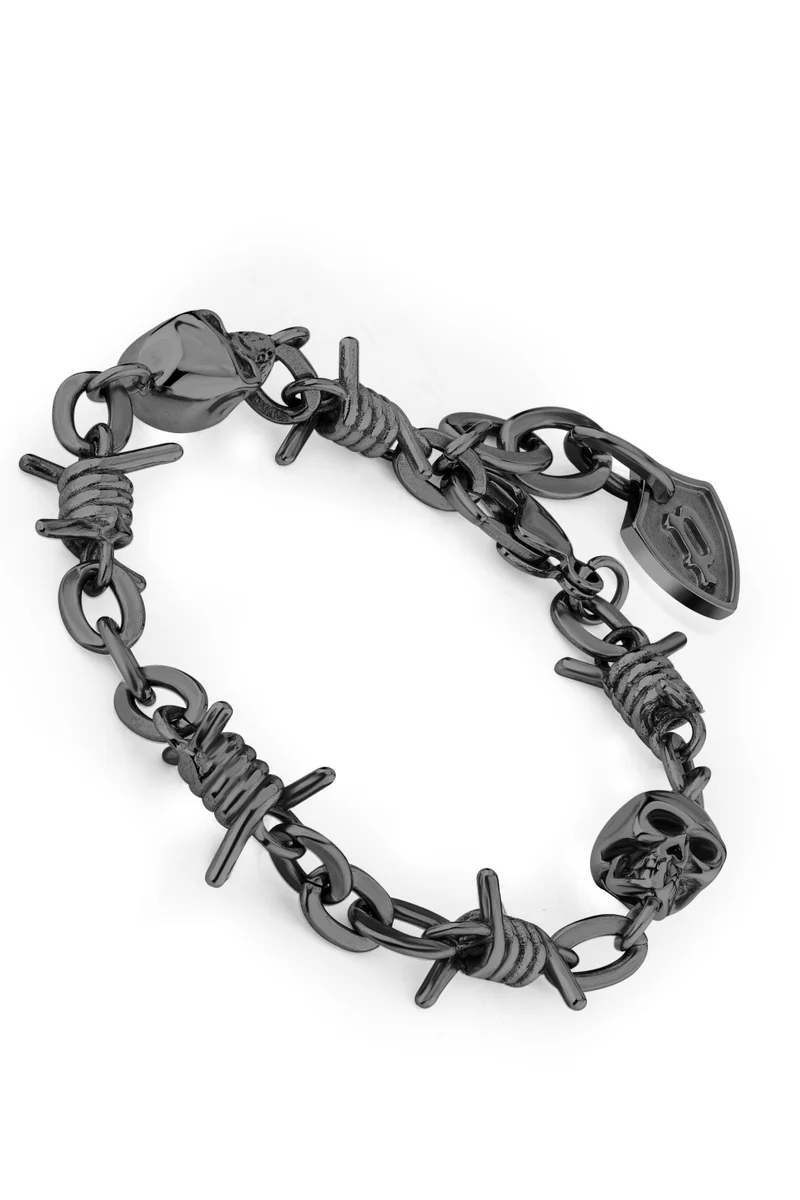 POLICE Barbed Chain Black Bracelet for Men