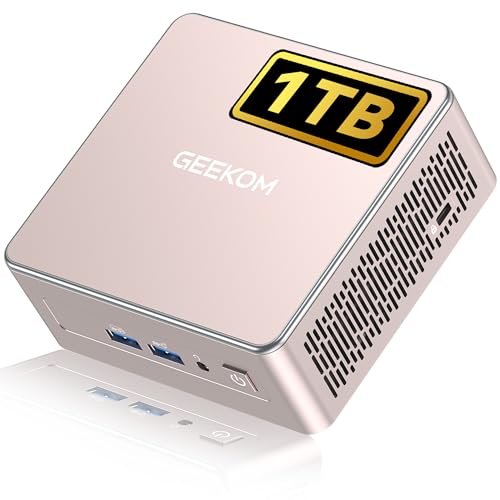 GEEKOM A5 2026 Mini PC with AMD Ryzen 5 7430U, 3-Year Coverage, 16GB RAM(Upgradable, Not LPDDR)&1TB M.2 NVMe SSD, Windows 11 Pro Desktop Computer Support 8K/Wi-Fi 6/BT 5.2/USB 3.2/SD Slot/6x USB - Image 1