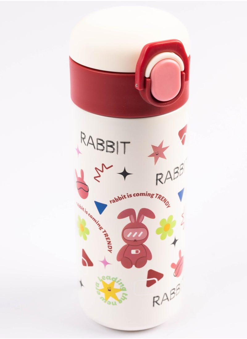 cocobee Cocobee-Insulated Stainless Steel Water Bottle, Leakproof, Soft Handle Grip, Odour Free, 500Ml, 3 Years+-Red  - Image 1